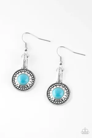 Paparazzi Earring ~ Simply Stagecoach - Blue