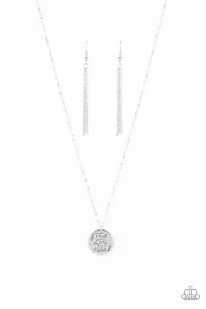 Paparazzi Necklace ~ All You Need Is Trust - Silver