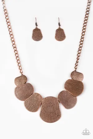 Paparazzi Necklace ~ CAVE The Day - Copper