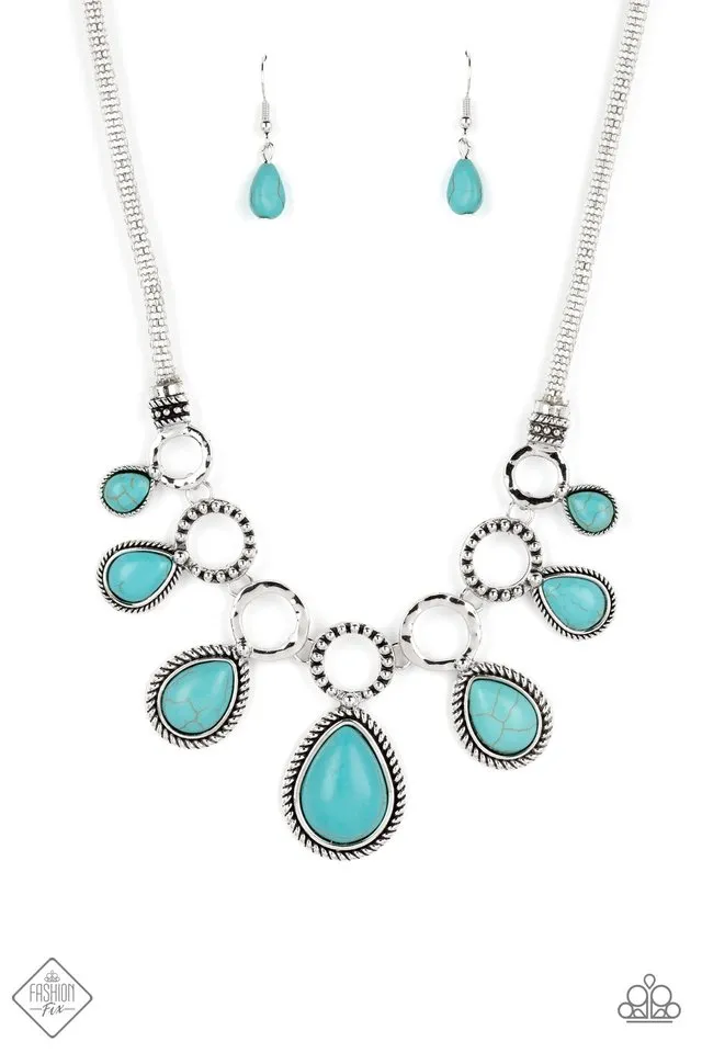 Paparazzi Necklace ~ Riverside Relic - Blue