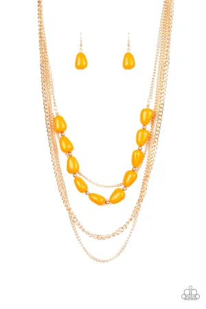 Paparazzi Necklace ~ Trend Status - Orange