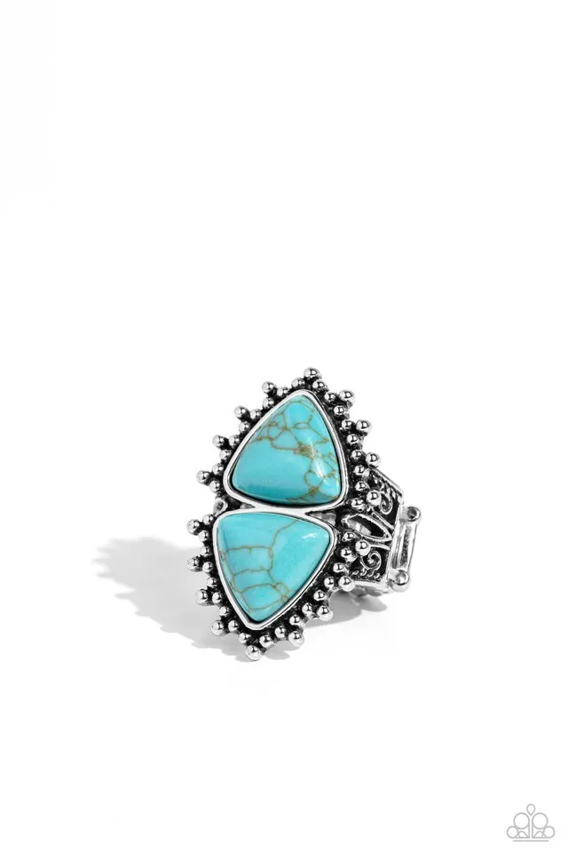 Paparazzi Ring ~ Indigenously Inverted - Blue