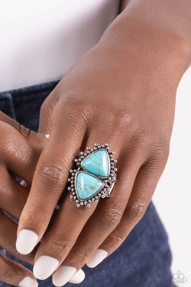 Paparazzi Ring ~ Indigenously Inverted - Blue