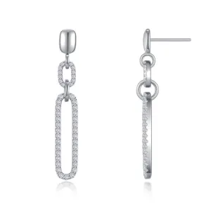 Paperclip Drop Earrings