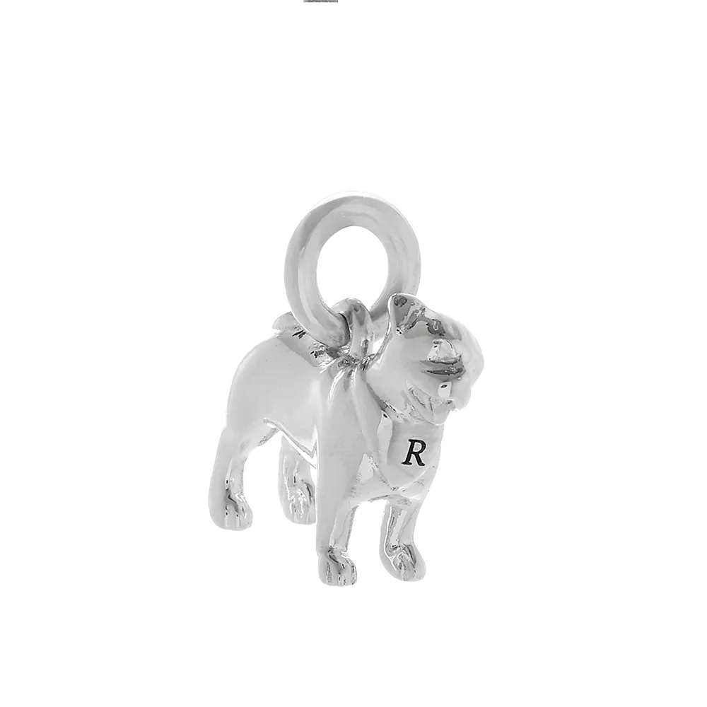 Pug Silver Dog Charm