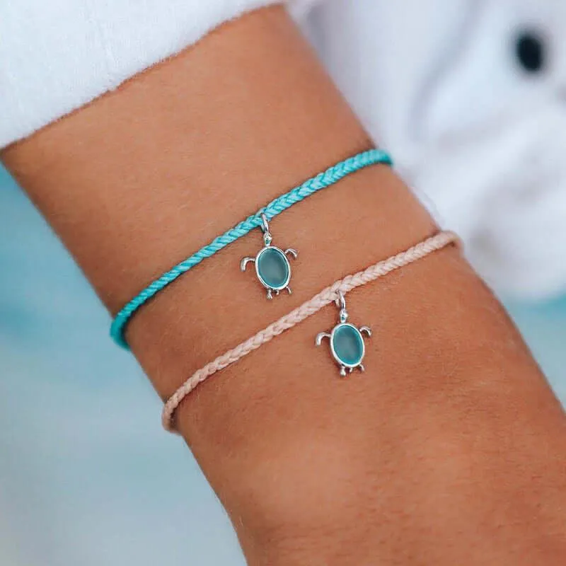 Pura Vida Charity Save The Sea Turtles Charm Bracelet Various Colours