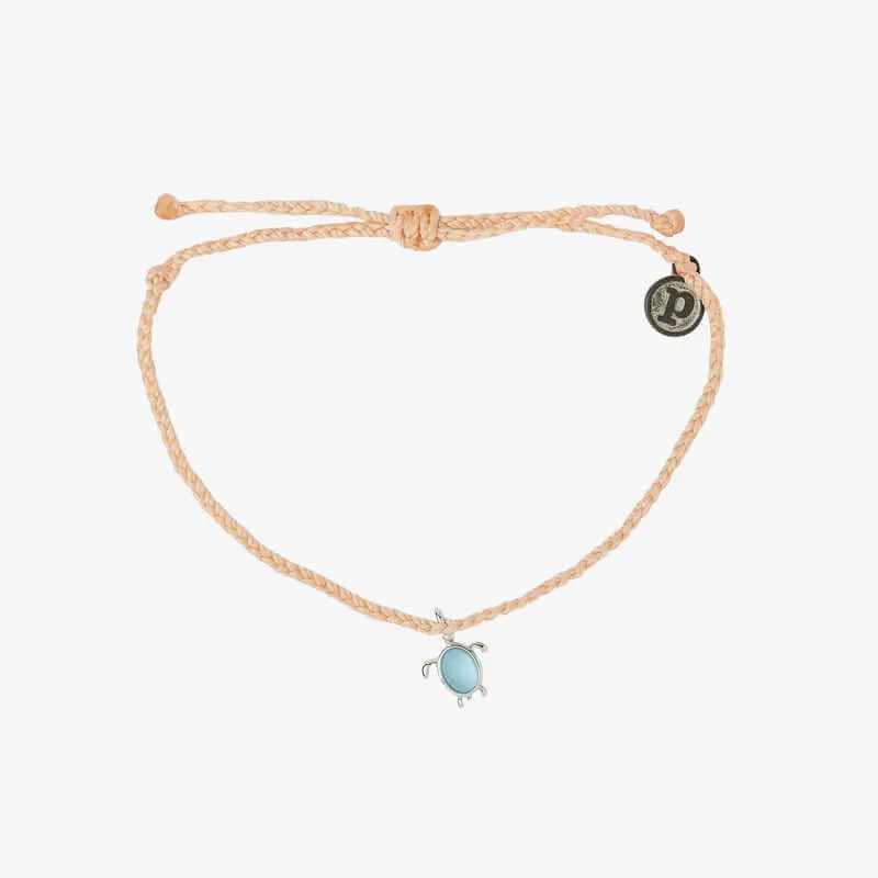 Pura Vida Charity Save The Sea Turtles Charm Bracelet Various Colours