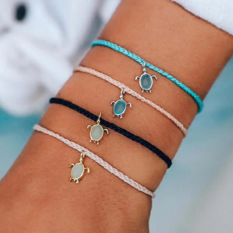 Pura Vida Charity Save The Sea Turtles Charm Bracelet Various Colours