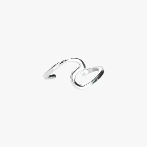 PURAVIDA WAVE EAR CUFF / SILVER