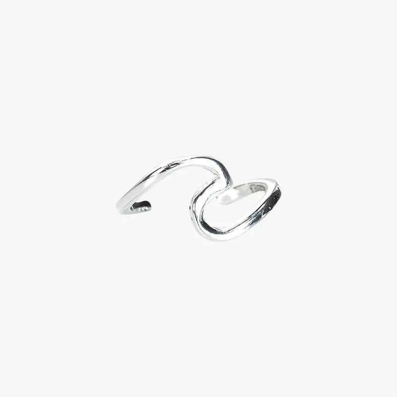 PURAVIDA WAVE EAR CUFF / SILVER