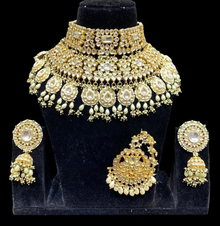 Radiant Gold-Plated Yellow Gemstone Jewelry Ensemble