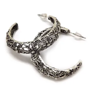 Retro Antique Tibet Silver Vine Hollow Filigree Vintage Earrings For Women Girls