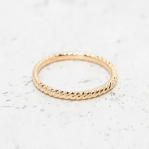 Rope Band in 14k Yellow Gold