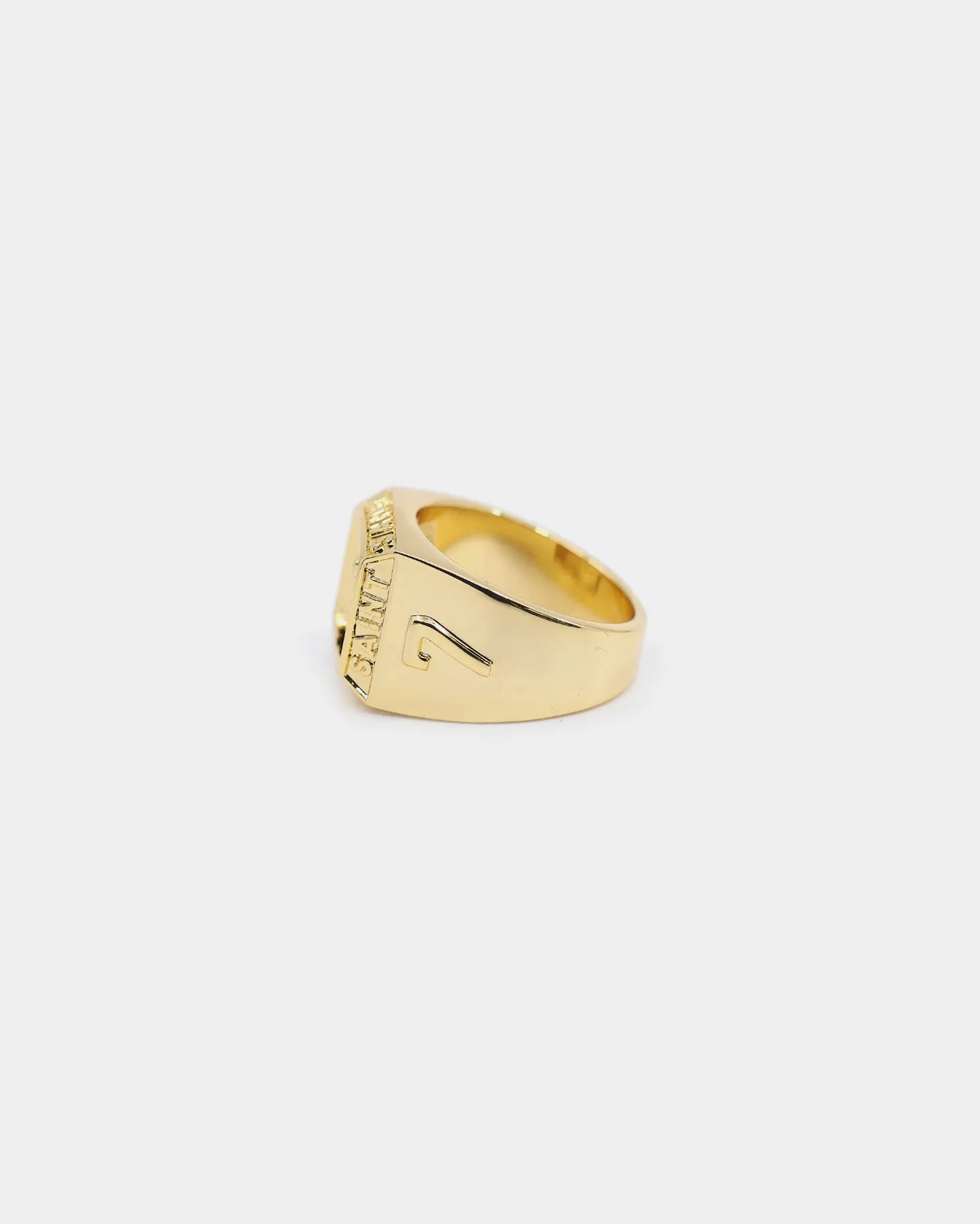 Saint Morta Men's Dollars Championship Ring Iced Gold