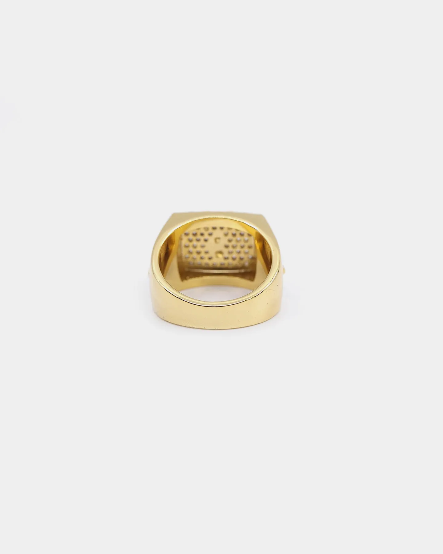 Saint Morta Men's Dollars Championship Ring Iced Gold