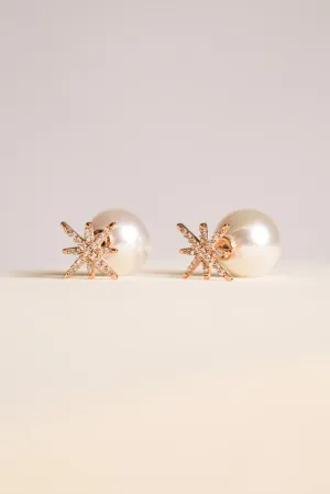 Samara CZ Star & Pearl Studs