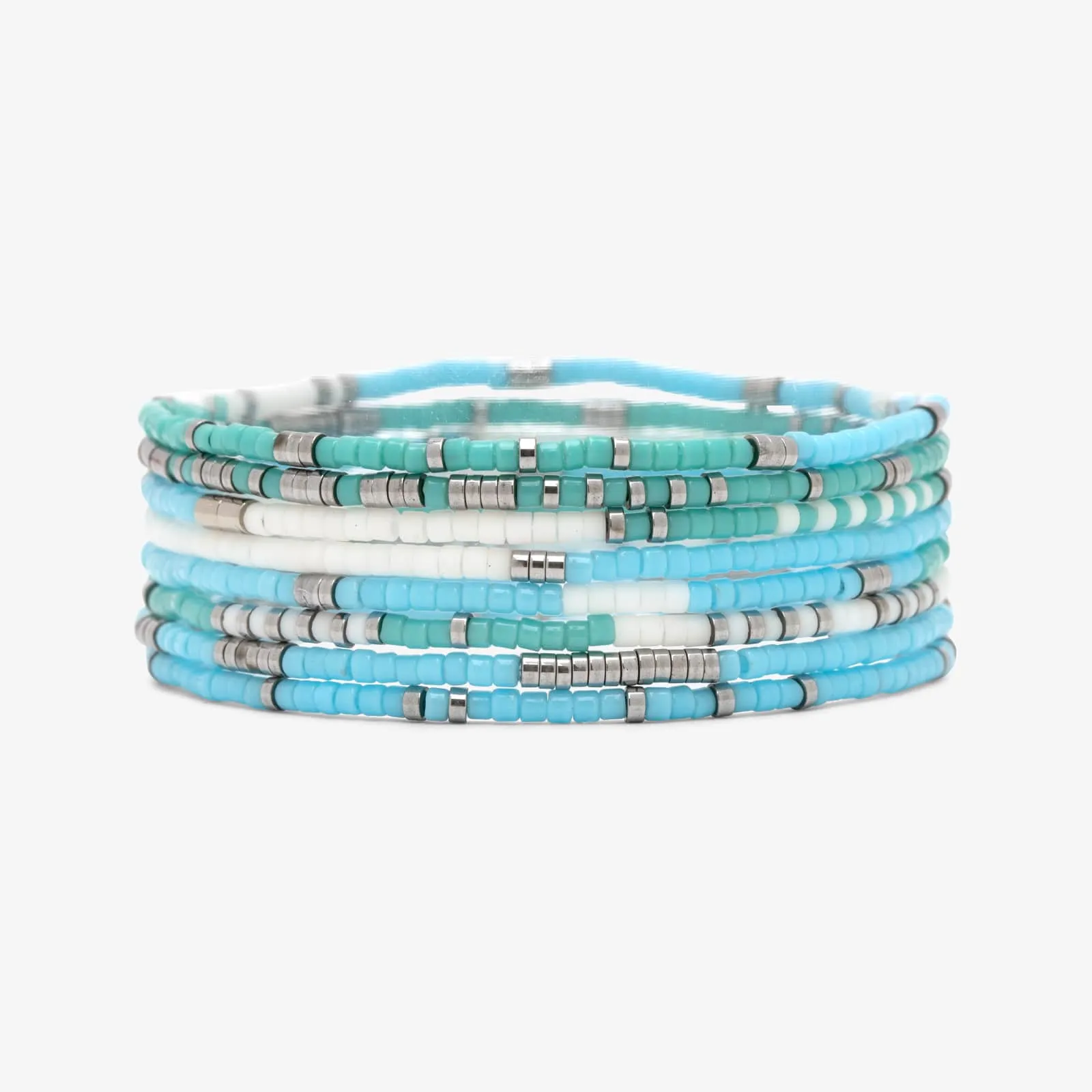 Seafoam Dream Stretch Bracelet Set of 8