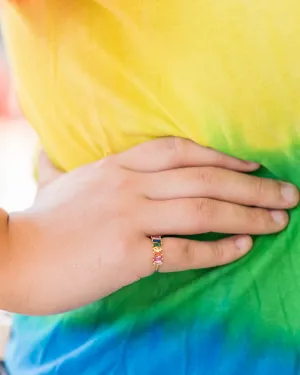 The Pride Collection - Rainbow Gemstone Ring