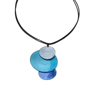 Three Piece Blue Combo Pendant Necklace