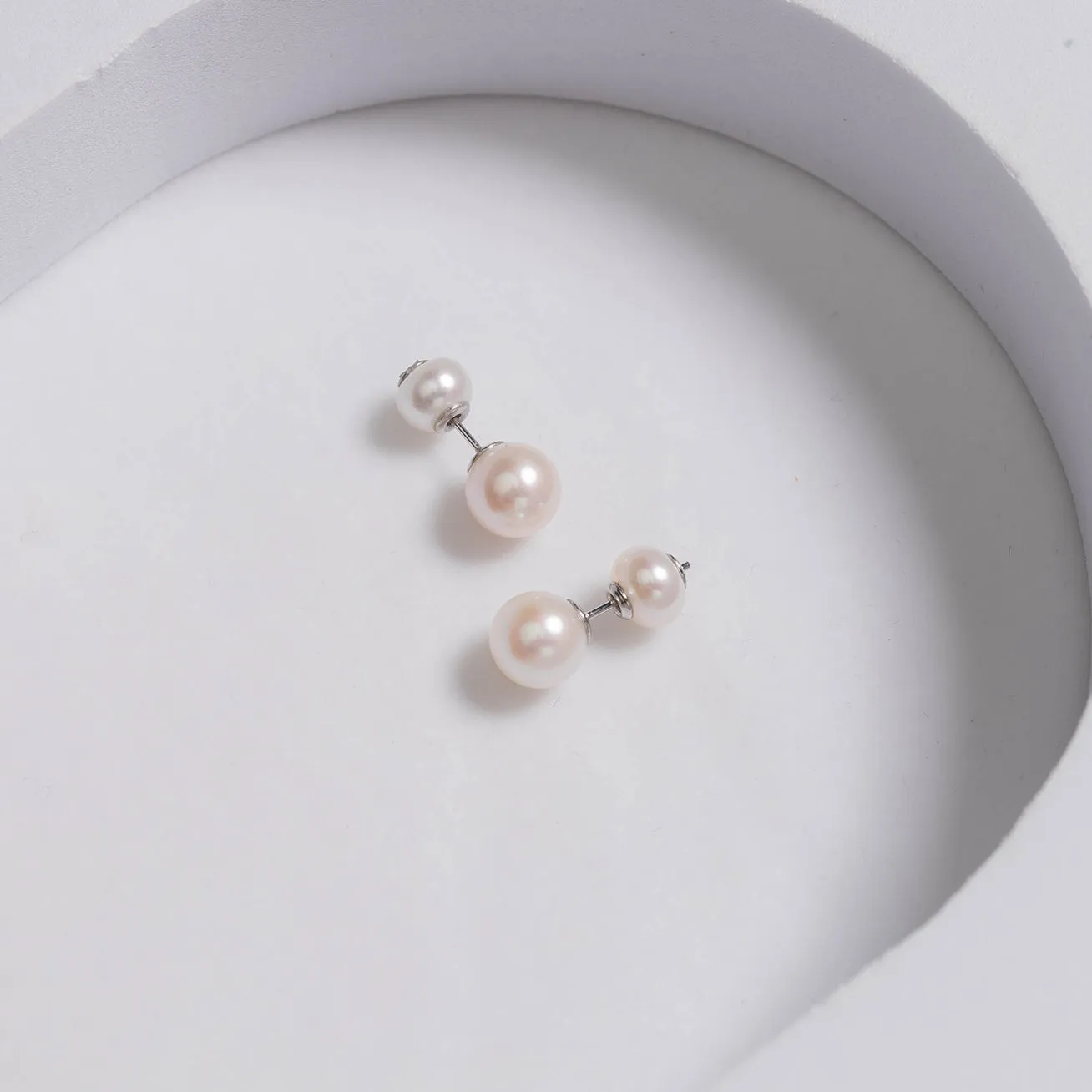 Top Grade Pearl Necklace   Earrings Set WS00090