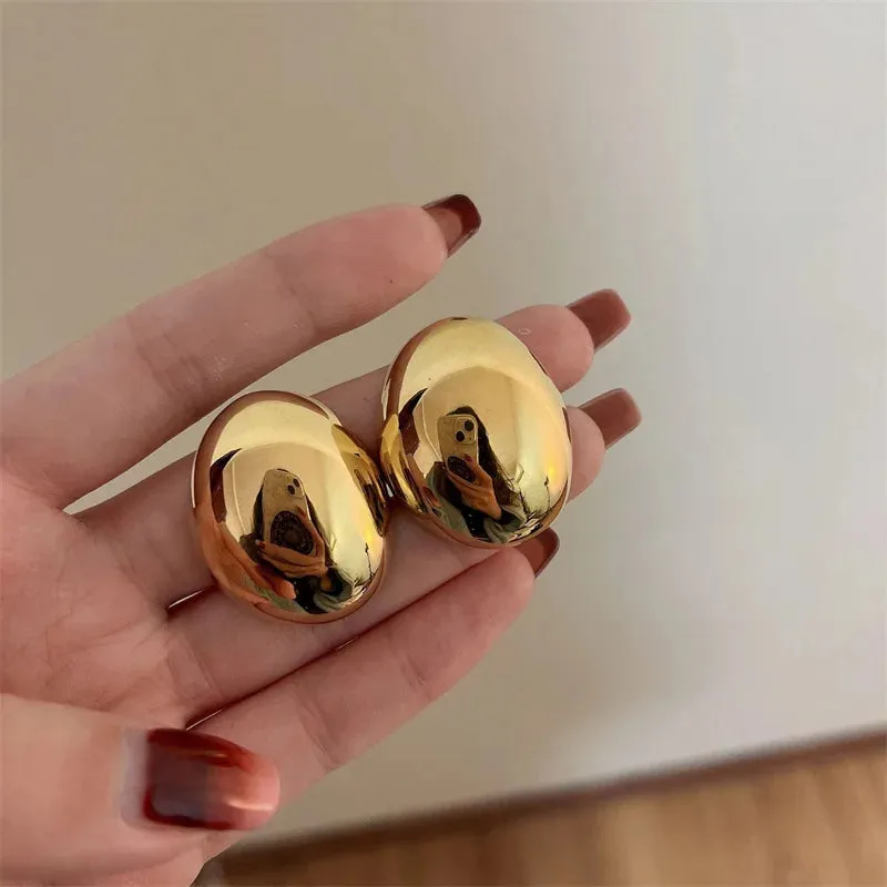 VAIGE Geometric Irregular Stud Earrings - Trendy Vintage Zinc Alloy Jewelry for Parties and Special Occasions